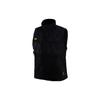 Мужской жилет без рукавов с принтом логотипа и дизайном воротника-стойки, черный DX6598-010