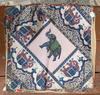 Old Stock Vintage Indian Animal Print Cushion Cover | Handmade Ethnic Textile