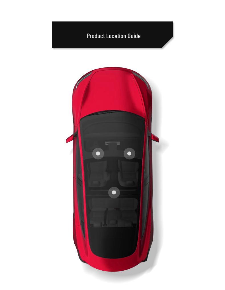 Экологичные напольные коврики из ТПЭ для Tesla Model 3 2023, Литые, в стиле педалей