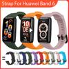 Мягкий силиконовый спортивный ремешок для Huawei Band 6, сменный ремешок для умного браслета Huawei Watch Band 6 Honor Band 6