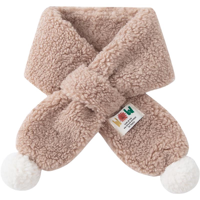 Детский теплый плюшевый зимний шарф
