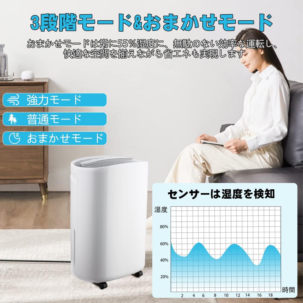 Компрессорный увлажнитель воздуха Очиститель воздуха для одежды Объем 20 л Большая емкость татами Мощное осушение 3 режима 3 уровня объема воздуха Бесшумный