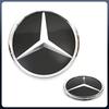 Автомобильная наклейка 2025 Горячая Для Mercedes Benz Для Mercedes Benz Серебристый и Черный Передняя решетка Новейшие 3D-стиль Эмблемы W176 W246 W205 W21