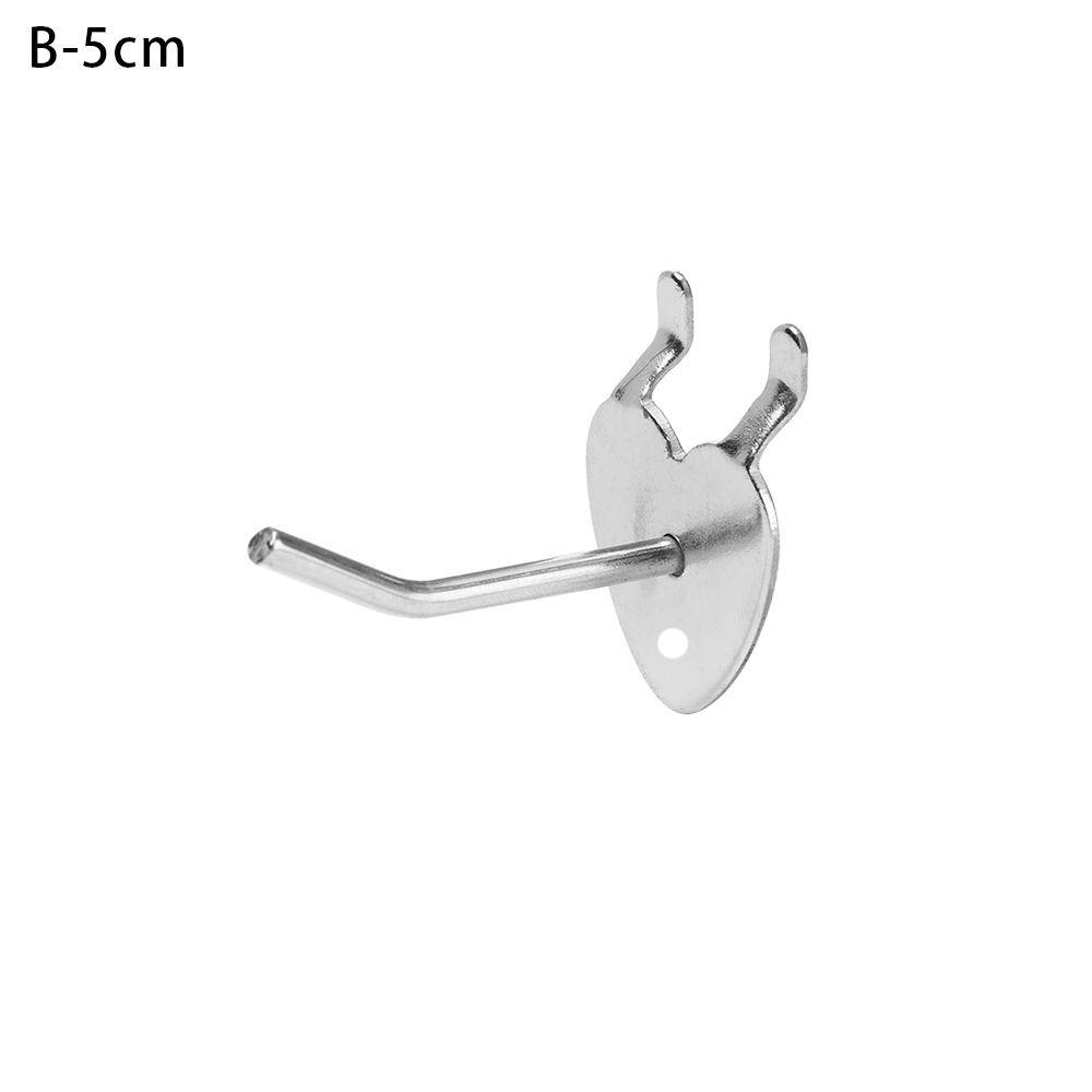 5Pcs Home Durable Holder Panel Perforated Retail Shop Peg Display Hooks Goods Shelf Storage Racks
