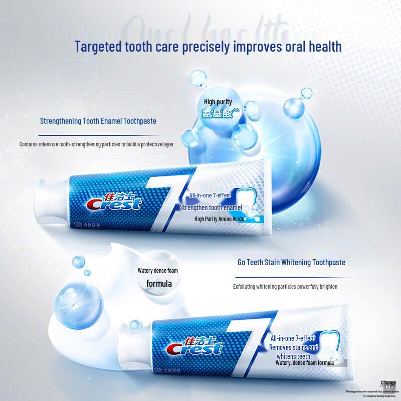 Crest Toothpaste Bundle: Kids Frozen & 7-Effect Anti-Plaque