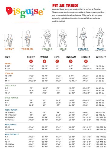 Маскарадный костюм Королевы Барб Тролли, Тролли Мировой тур Радужная Барб с детским головным убором, Размер Делюкс <(7-8), многокрасочный