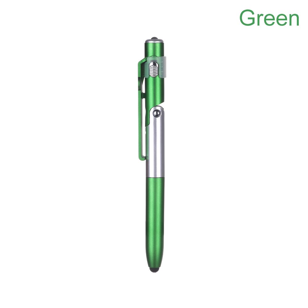 LED Light Electronics Foldable Ballpoint Pen Touch Screen Pen Capacitive Pen Mobile Phone Stand