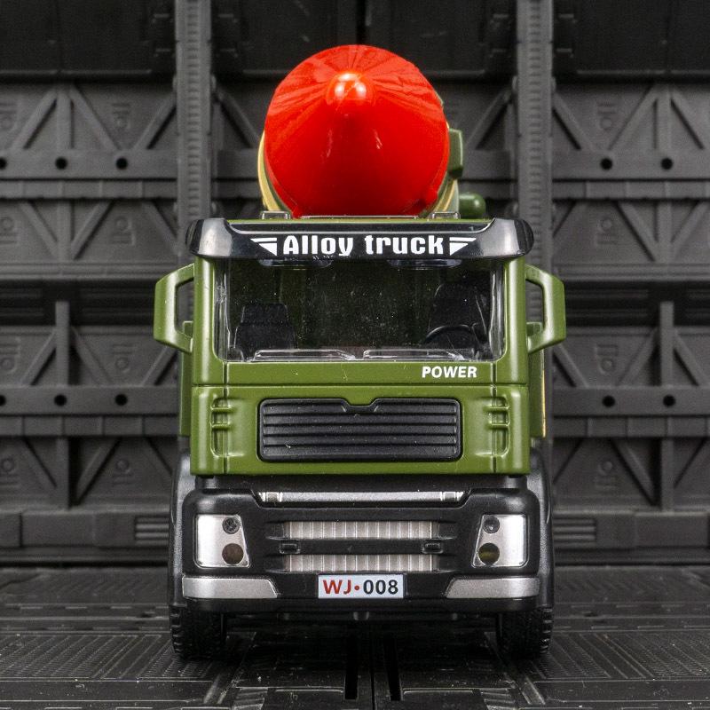 Car Cube 6205A Military Missile Launcher Model: Pull-Back Toy with Sound & Light Features for Kids.