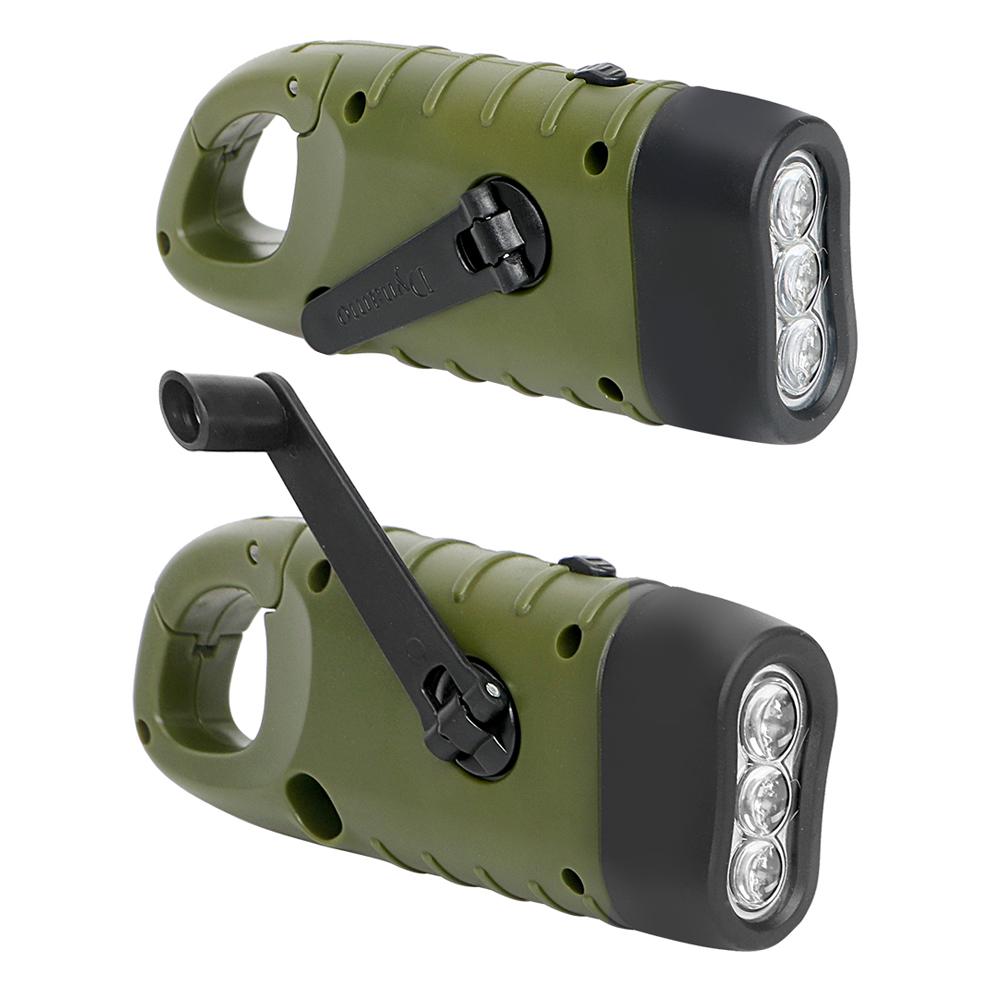 For Outdoor Camping Mountaineering Tent Light LED Flashlight Hand Crank Dynamo Solar Power Torch Lantern Portable