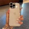 Luxury Plating Transparent Soft Silicone Case for iPhone 15 14 Plus 13 12 Mini 11 Pro X XR XS Max 7 8 SE Camera Protection Cover