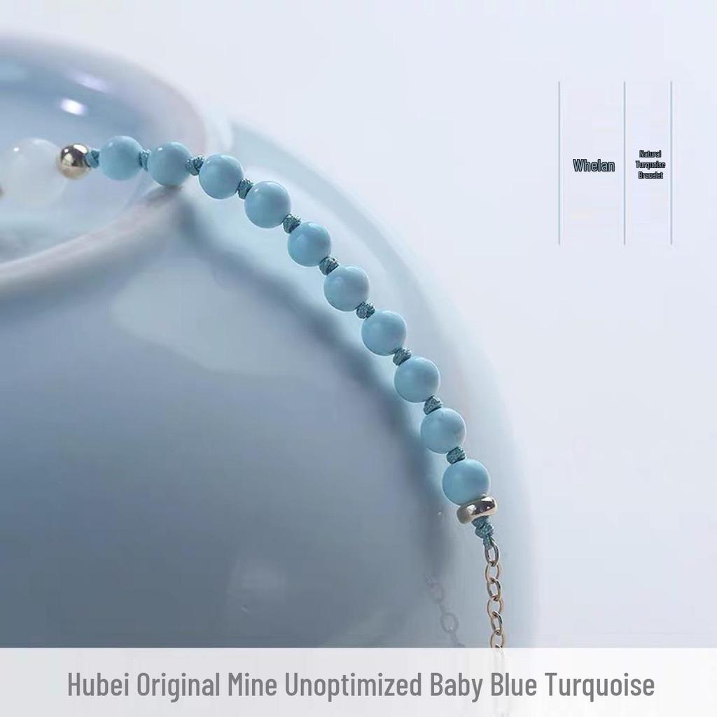 Trendy Turquoise Baby Blue Bracelet: Elegant Gift for Stylish Girls