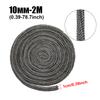 2M Fireplace Sealing Rope 6/8/10/12mm Gasket Cord Wood Burning Stove Door Fiberglass High Temperature Sealing Rope Replacement