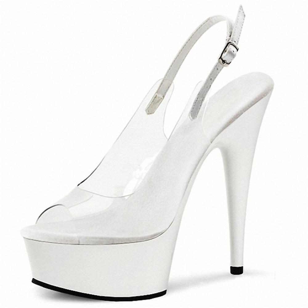 Light luxury sandals women's super high heel 15CM summer 2025 fish mouth versatile stiletto high heels fashion sandals