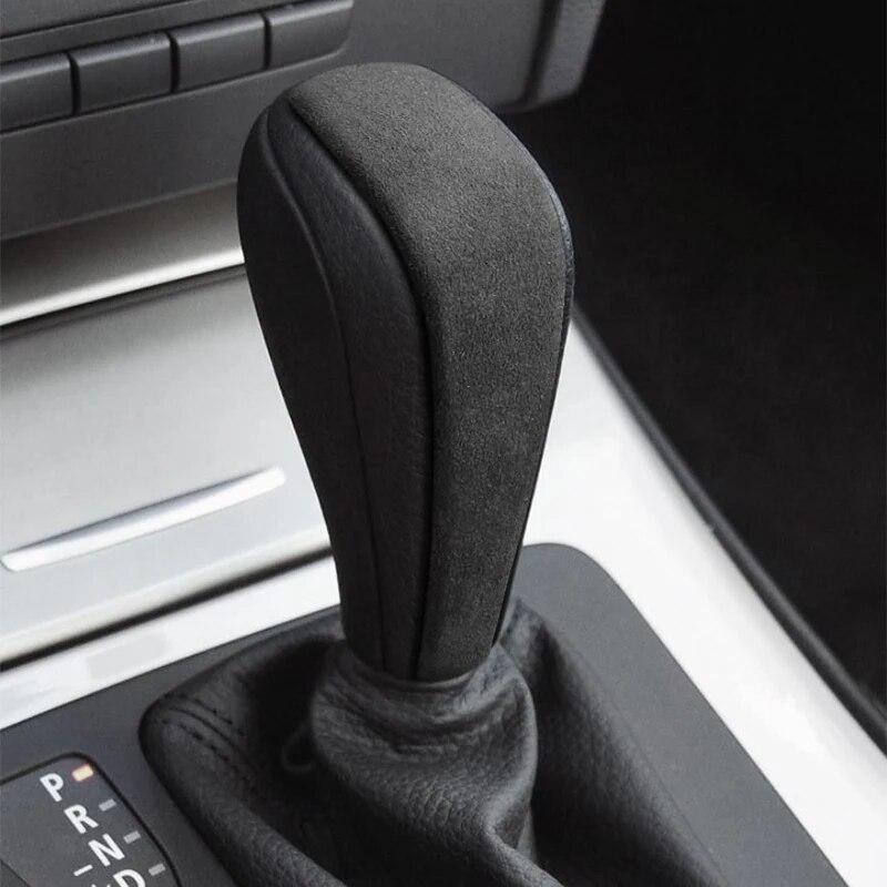 Высококачественная замшевая упаковка, чехол для ручки переключения передач, отделка из АБС-пластика, декоративные наклейки, аксессуары для BMW 3 серии E90 E92 E93 Z4 E89