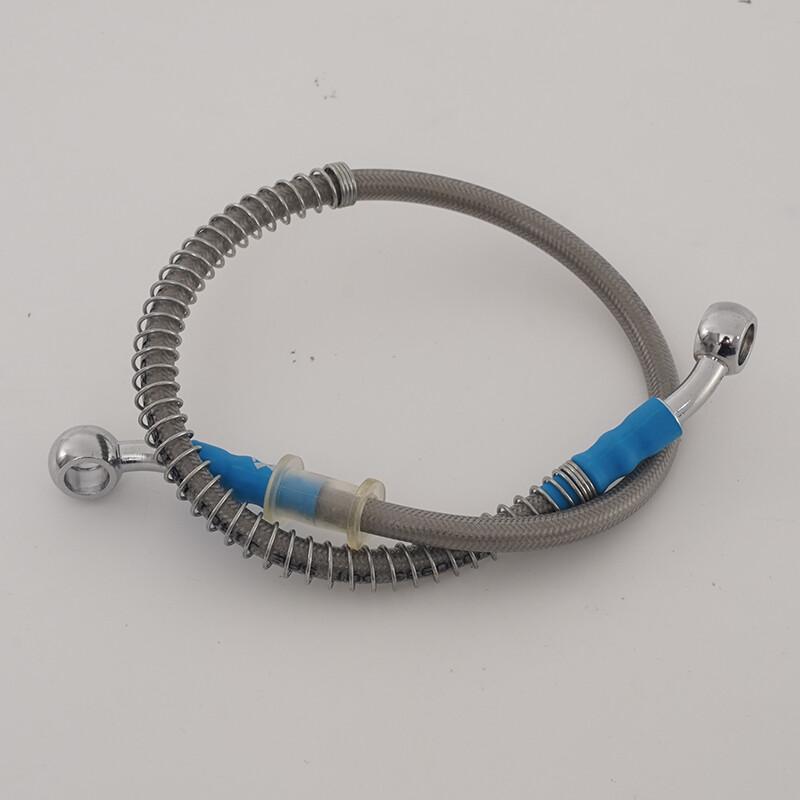 80cm  Motorcycle Brake Clutch Oil Hose Line Pipe Hydraulic Silver Tone Universal