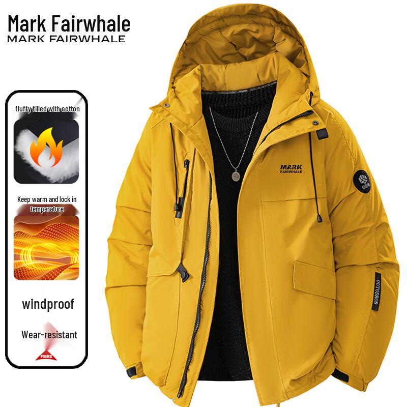 Mark Fairwhale Men's Hooded Cotton Padded Jacket