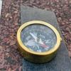 Antique Brass Pocket Compass Nautical Vintage Maritime Gift For Him And Her