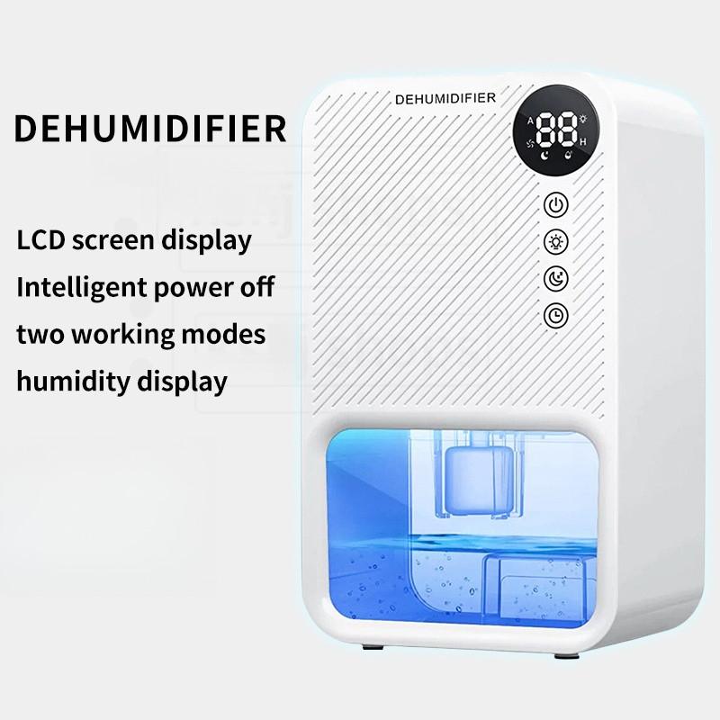 1100ML Large Capacity Intelligent Dehumidifier LCD Screen Display Air Purifier Household Quiet Cycle Air Dryer Machine