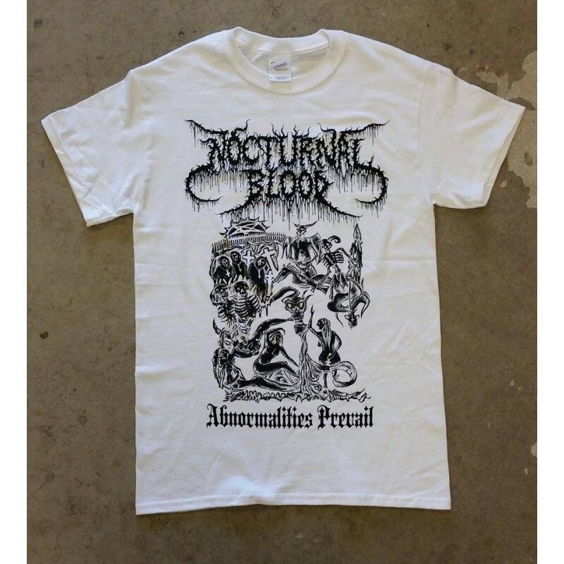 Nocturnal Blood (US) Abnormalities Prevail White T-Shirt EN297