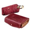 Compact Trifold Genuine Leather Italian Leather Smart Key Case Set of 2 Leather Wallet with Coin Purse [Days Art] Men's