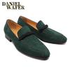Fashion Luxury Brand Men's Suede Loafers Handmade Slip On Green Causal Shoes Penny Loafer Formal Dress Office Wedding Leather Shoes Men