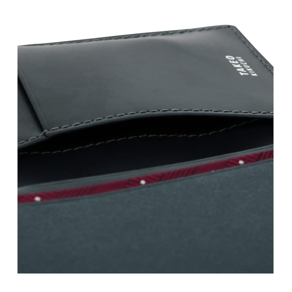 Визитница из натуральной кожи 728612 Max Windkin Gusset Card Case Держатель для карт для хранения карт из воловьей кожи итальянской кожи зеленого цвета [Takeo Kikuchi] для мужчин