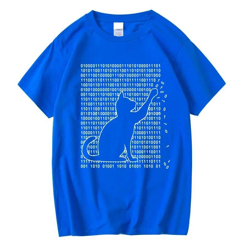 Harajuku Creative Design Top Gothic Top Funny Cool Cat Design Print Cotton Loose Short Sleeve Casual TShirt