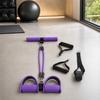 Pedal Resistance Band with Handle 2/4/6-Tube Abdomen Waist Arm Legs Workout Band