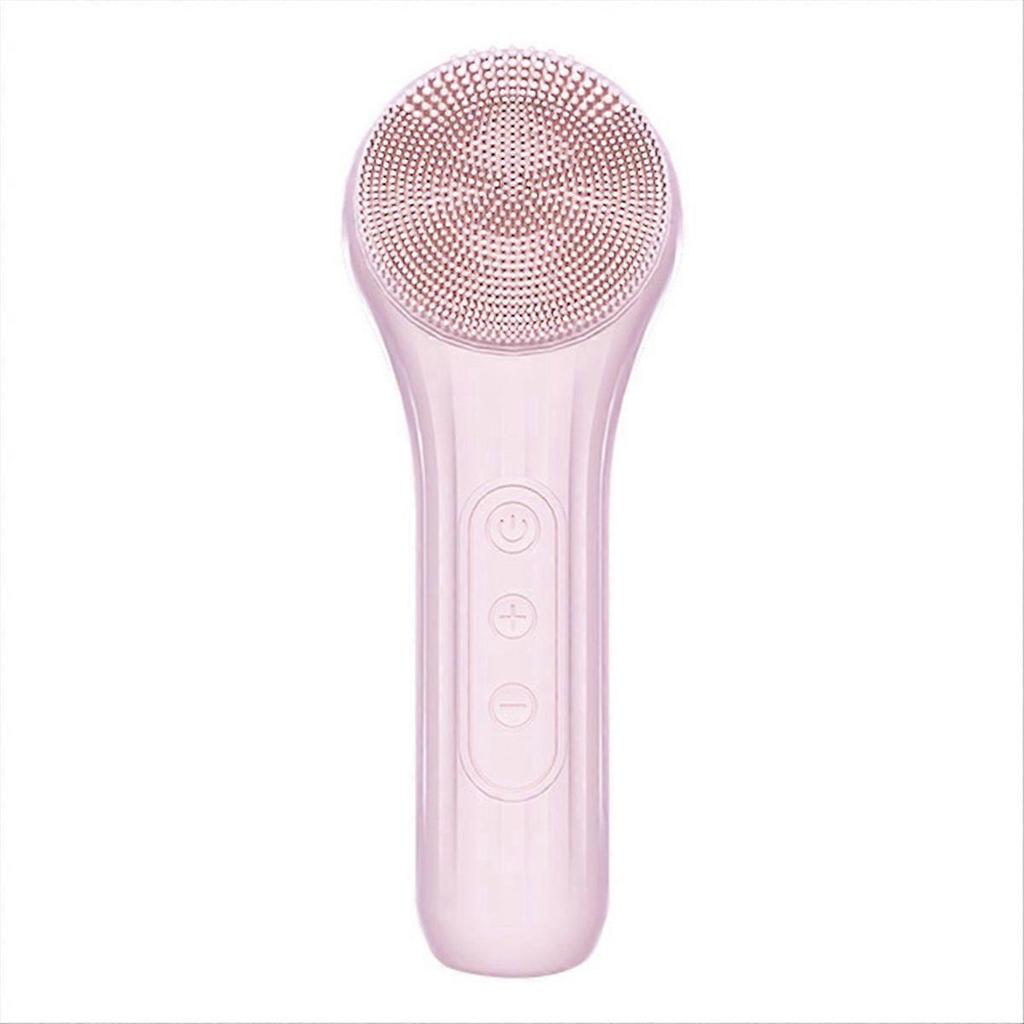 Electric Brush Heated Waterproof Pore Cleaner Silicone Pink