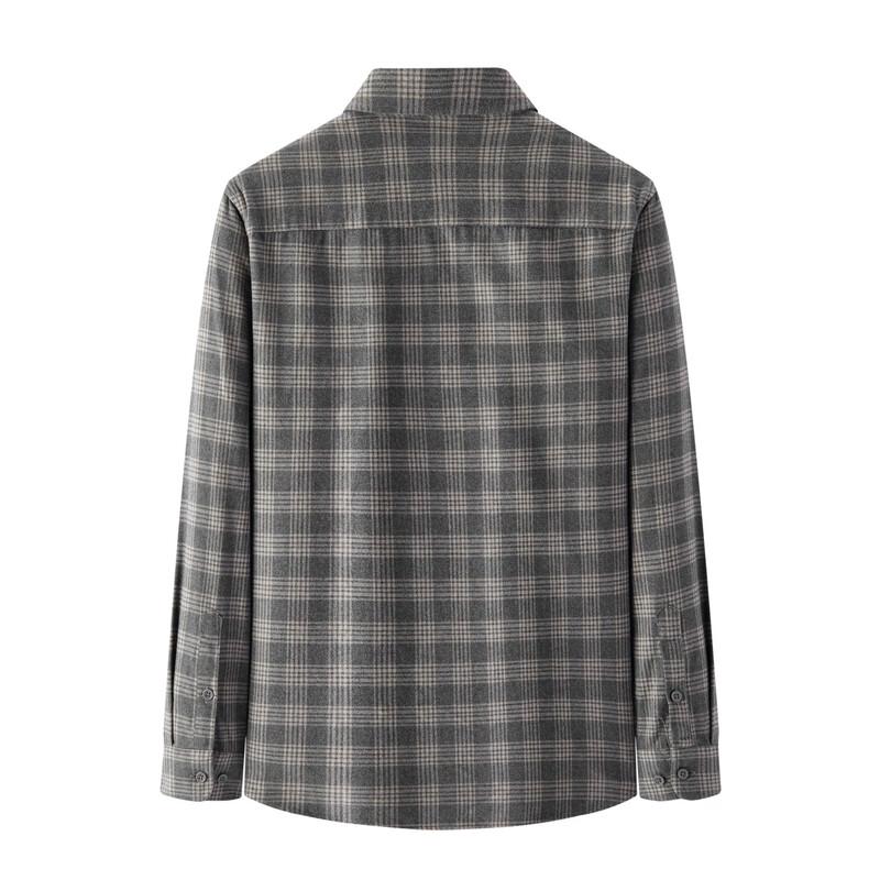 Мужская фланелевая рубашка в клетку FIRS 100% хлопок