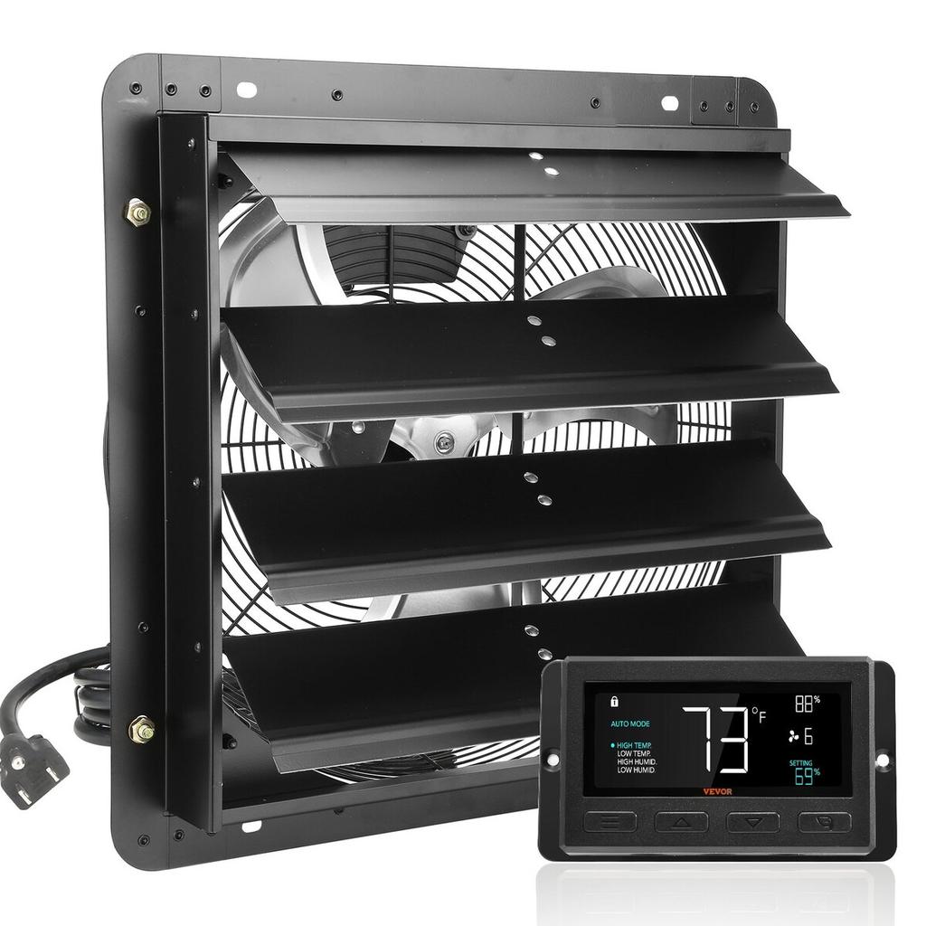 Shutter Exhaust Fan Shop Exhaust Fan 406 mm Remote Control Wall-mount EC