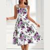 Bohemian Summer Dress Women Sleeveless Floral Printed Holiday One Piece