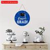 2D плоский 20*20 см 1 шт. принт GRAD&Bachelor's Cap украшение для выпускного вечера, потрясающий круглый деревянный кулон подарок для друзей на выпускной сезон,