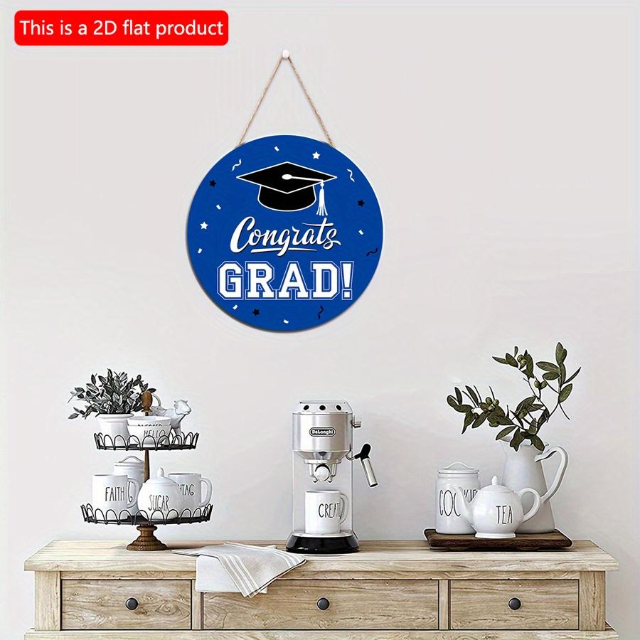 2D плоский 20*20 см 1 шт. принт GRAD&Bachelor's Cap украшение для выпускного вечера, потрясающий круглый деревянный кулон подарок для друзей на выпускной сезон,