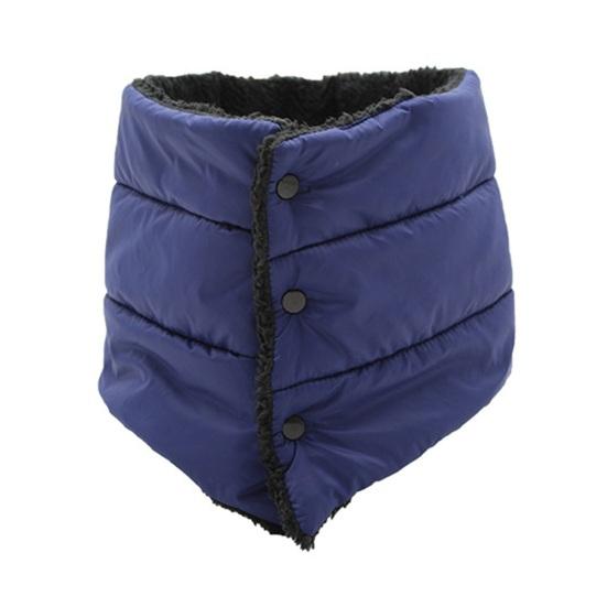 Women Down Scarf High Collar Design Thickened Velvet Lining Scarf Waterproof Versatile Solid Color Cozy Scarf