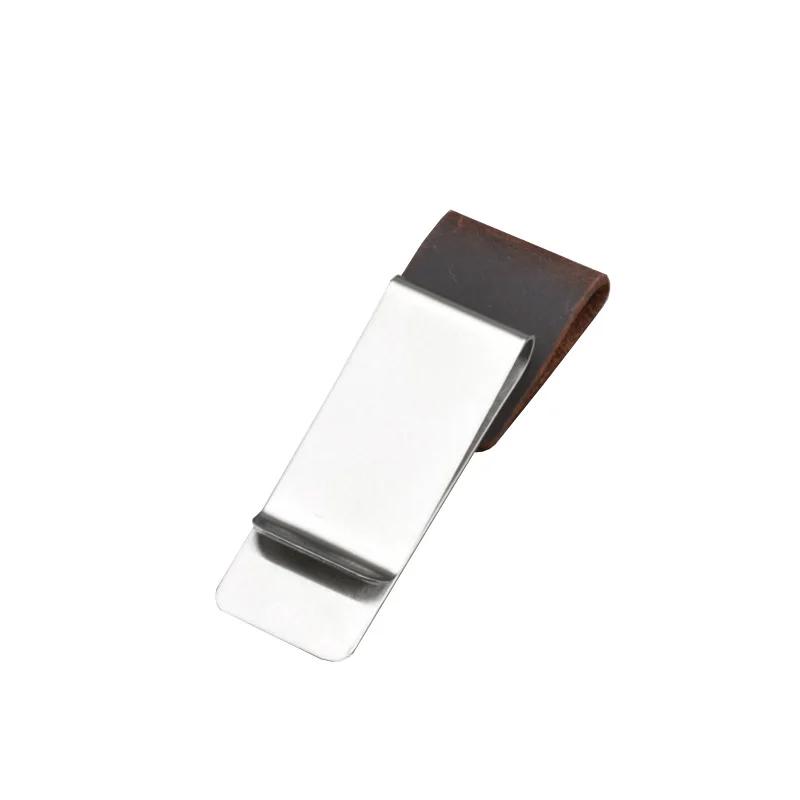 Металлический кожаный держатель для ручек, латунный зажим для карандашей из нержавеющей стали, винтажный держатель для ручек, блокнотов, держатель для ручек, зажим для листов