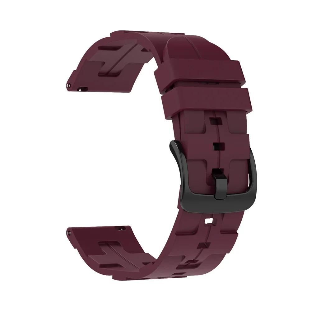 20mm 22mm Watchband Silicone Strap for Samsung Galaxy Watch 7/6/5/4 44/40mm 6 4Classic Gear S3 Band Bracelet for Huawei GT3 4Pro