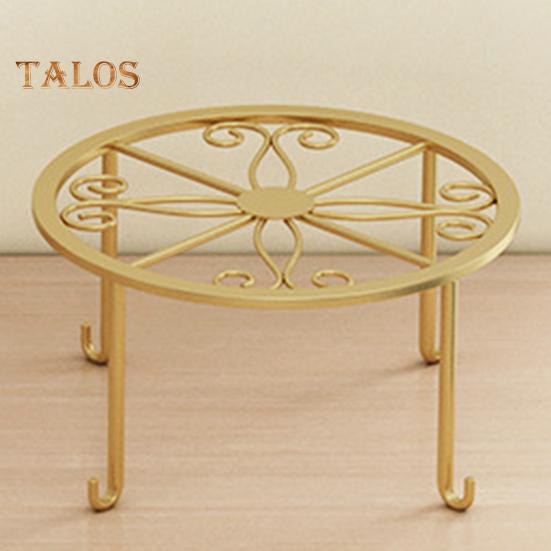 1/3 Pcs Flowerpot Stand Hollow Out Stable Anti-skid Max Load Bearing Wide Platform Metal Plant Holder Round Flower Pot Support Outdoor Balcony Garden