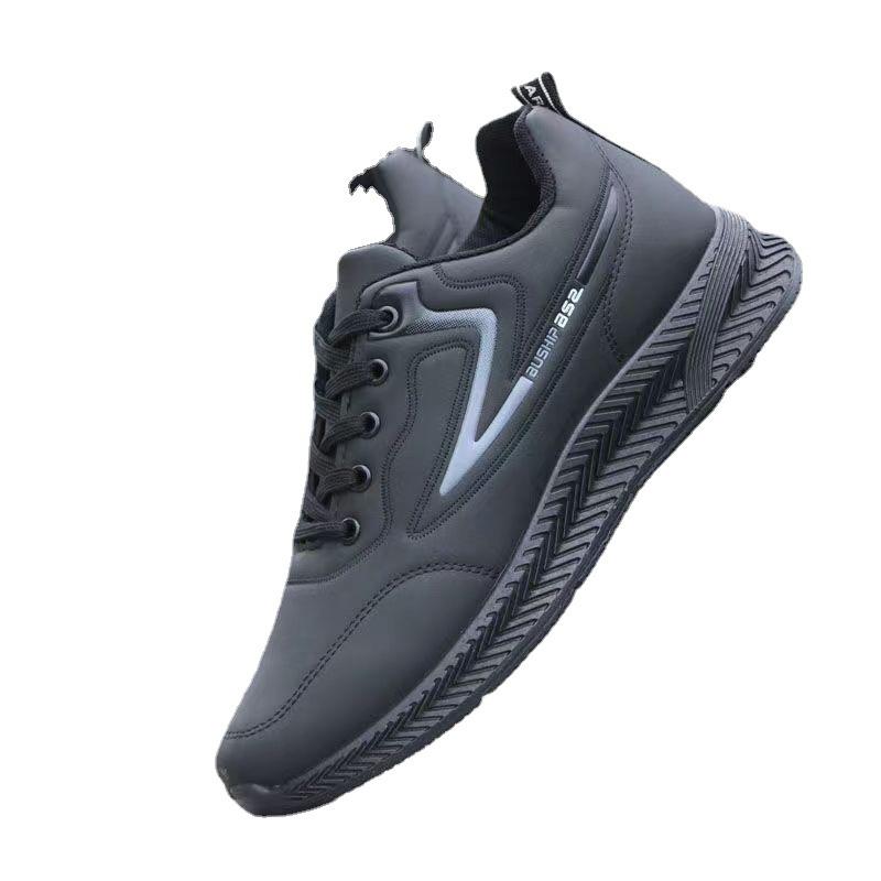 2025 новые кожаные туфли, модная деловая повседневная обувь для среднего и пожилого возраста, туфли на плоской подошве с низким верхом, мягкая подошва, удобные кожаные туфли