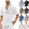 European & American Men's Hippie Casual Pocket Short Sleeve Beach T-shirt