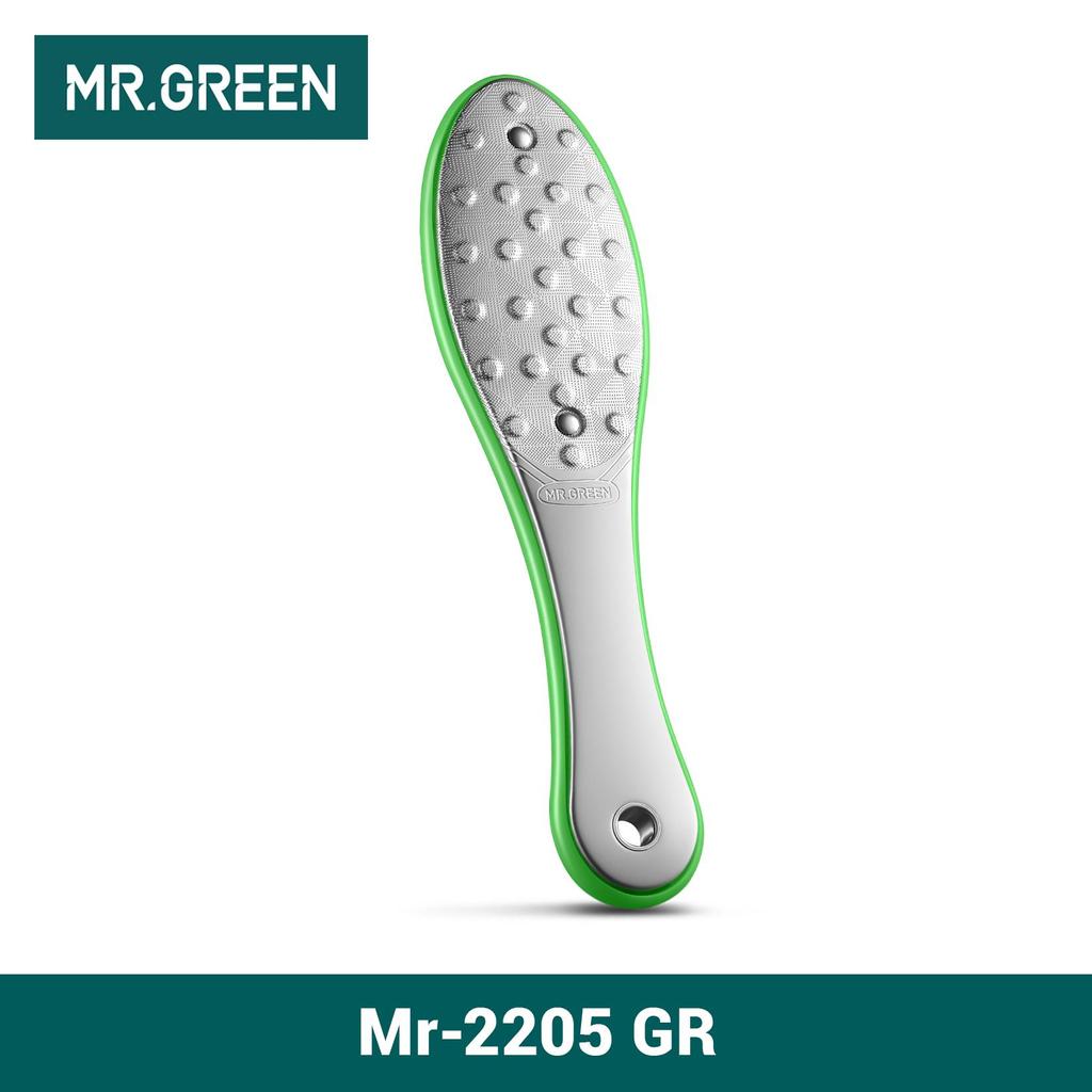 MR.GREEN Foot File Double Sided Pedicure Foot Care Tools Professional Callus Remover Foot Rasp Stainless Steel Foot Scrubber For Feet MR-2205