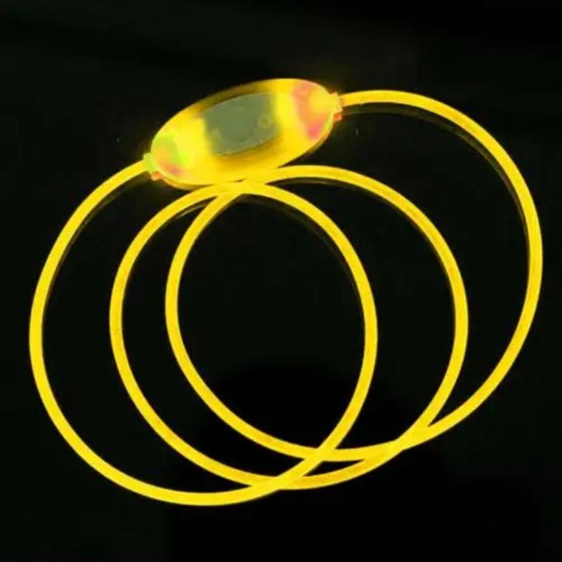 80 см ночной защитный ошейник для домашних животных яркий регулируемый светодиодный светящийся ожерелье для собак мигающий светящийся шейный ремень для ошейников для домашних животных