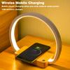 LED Night Light Eye-Protect Phone Wireless Charger Foldable Bedroom Foyer Desk Table Lamp For Office