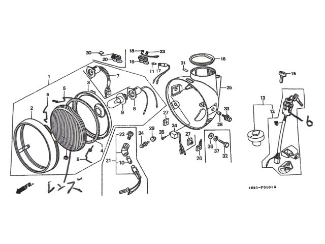 В комплект входит оригинальный главный ключ зажигания Minimoto Honda 6V Monkey Gorilla [Доставка почтой]