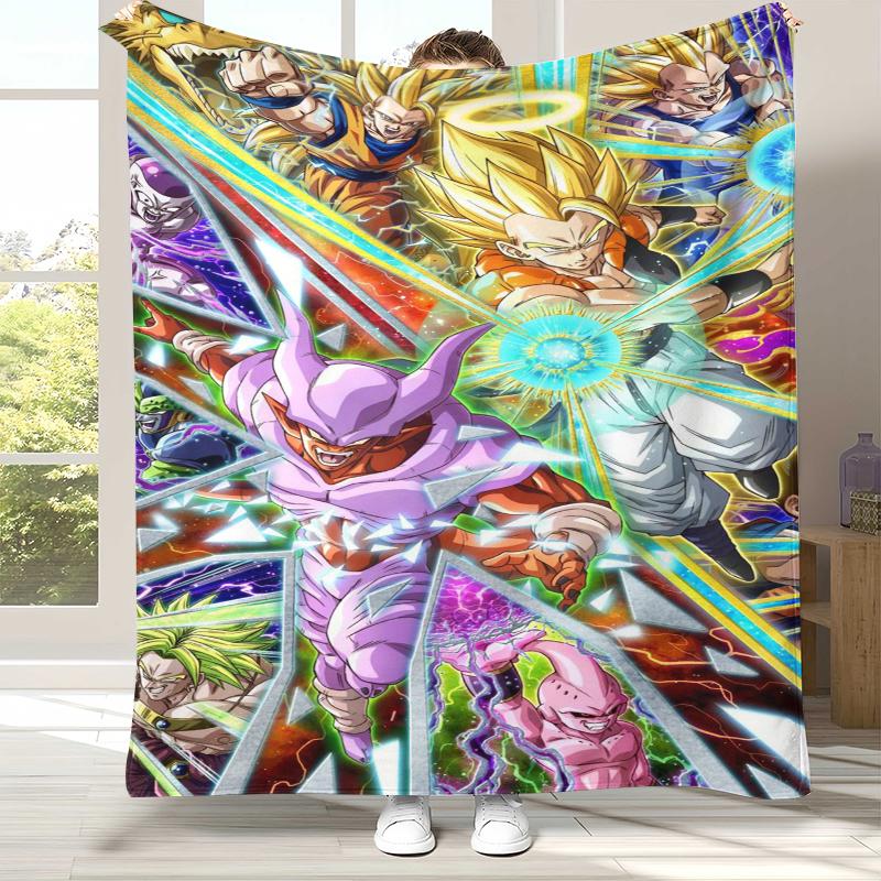 Аниме D-Dragon Ball Игра Мультфильм Фланелевое Одеяло, Ультра Мягкое Теплое Плюшевое Покрывало для Дома Спальни Кровати Дивана Офиса Кемпинга