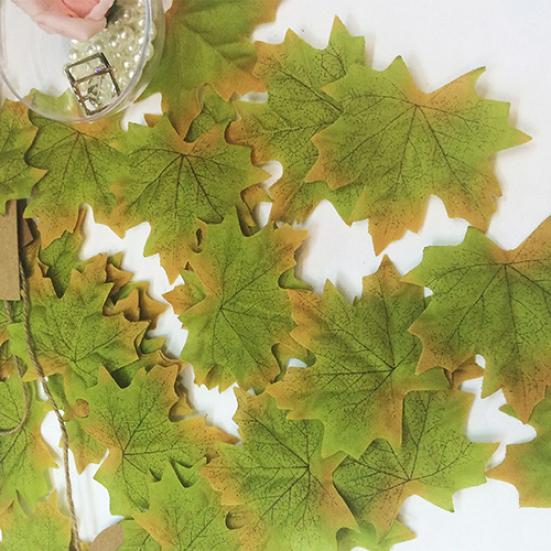 100 шт. осенние листья свадебные осенние украшения из кленового листа для вечеринки