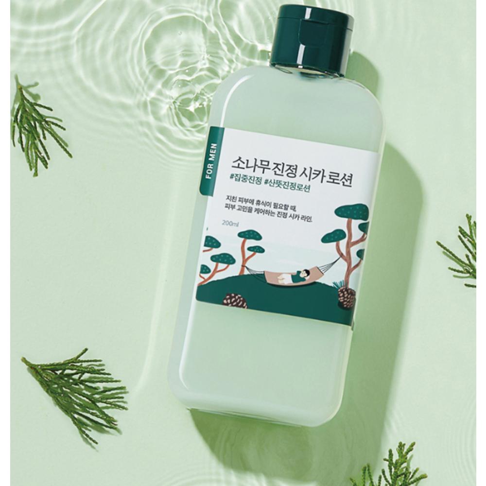 ROUND LAB Успокаивающий лосьон Cica для мужчин Pine, 200 мл, 2 шт.