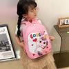 Cute Cartoon Unicorn Print Kids Backpack Large Capacity Breathable Nylon Schoolbag