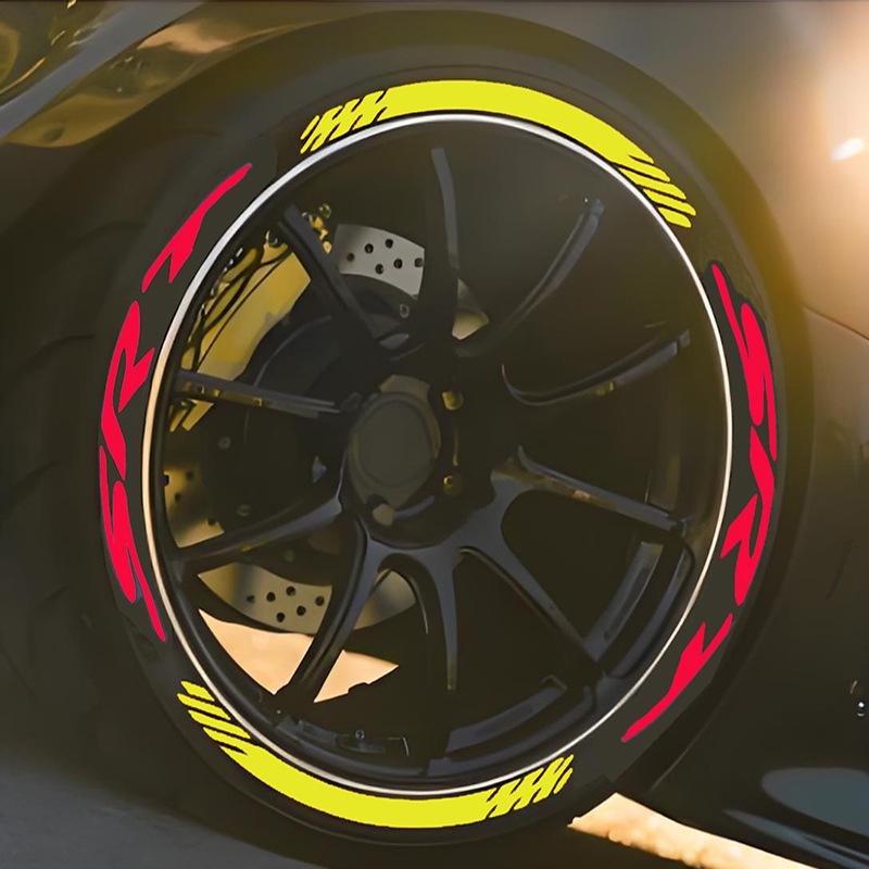 SRT+Blade 3D Резиновые наклейки на шины и колпаки для автомобилей и мотоциклов