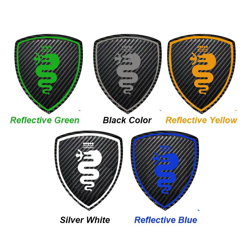 2Pcs Cabon Fiber Car Body Sticker For Alfa Romeo Giulia Stelvio Giulietta 156 159 147 Mito Tonale Brera